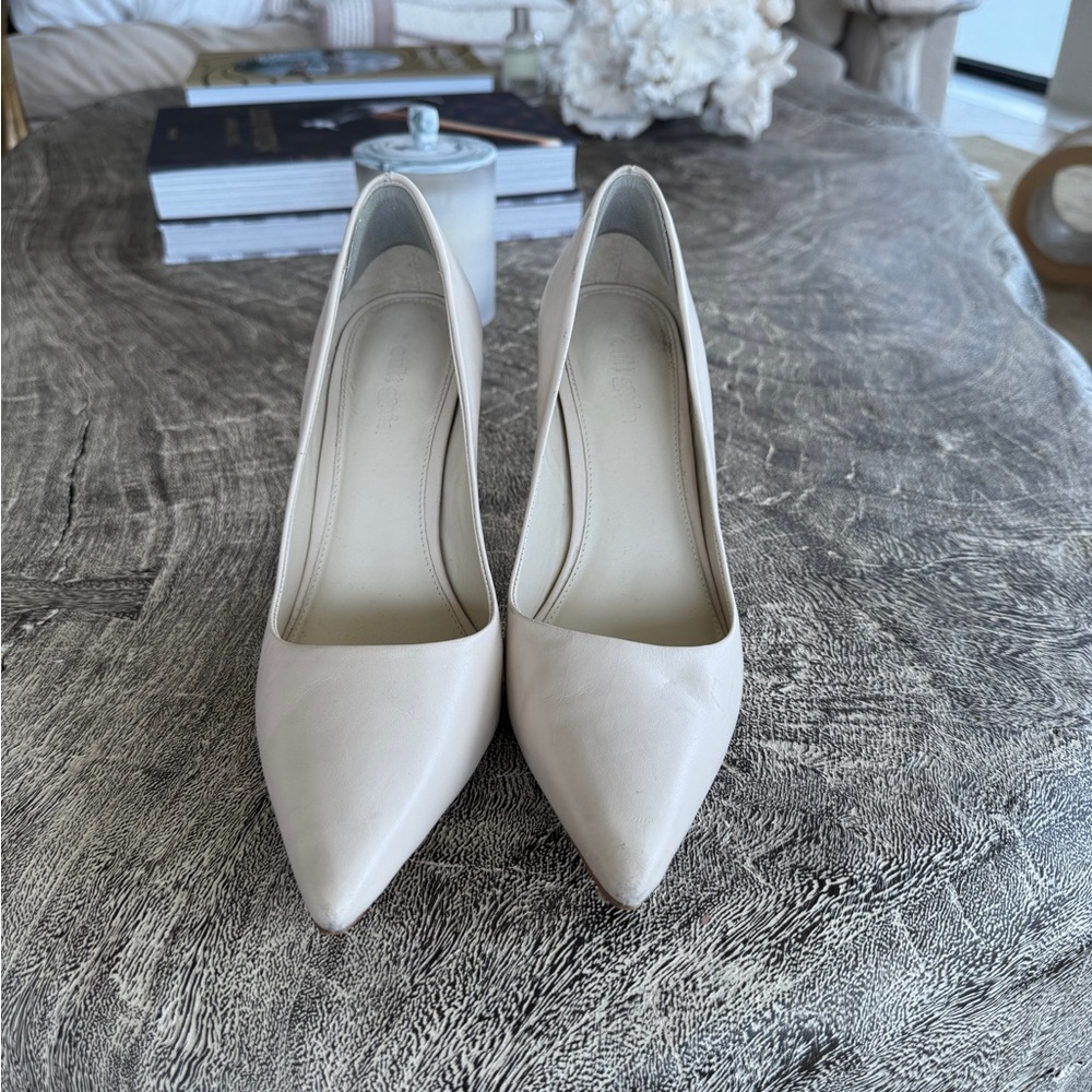 Cult Gaia Cream Pointed Heels